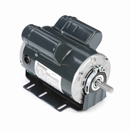 Leeson General Purpose Motor, 0.75 HP, 1 phase, 1800 RPM, 115/208-230 V, 56 Frame, ODP G156